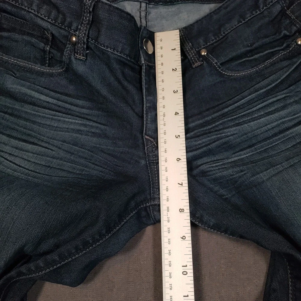 Express Jeans Women‎ 4r Dark Blue Stella Regular Skinny Low Rise Denim